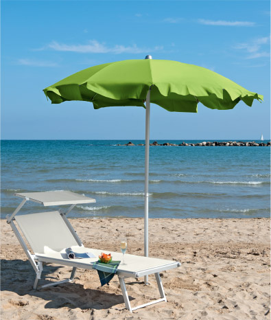 Classic Beach Umbrella, Classic Garden Umbrella - Mirò - Ombrellificio Magnani 01